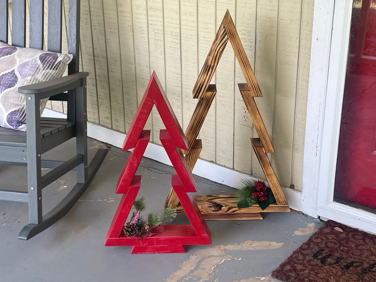 35 inch Wooden Christmas Tree